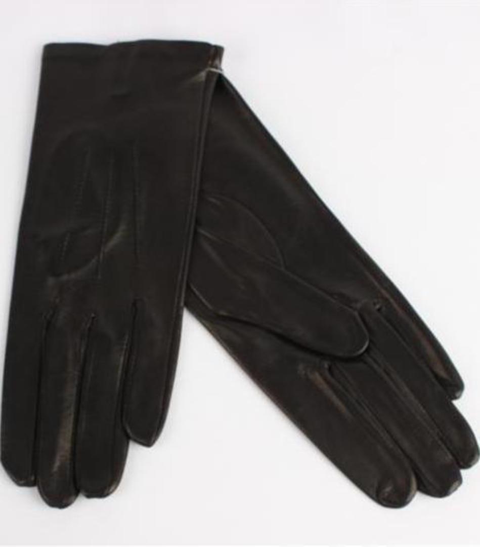 Italian Leather ladies glove with wool lining black Code-S/LL2394W image 0